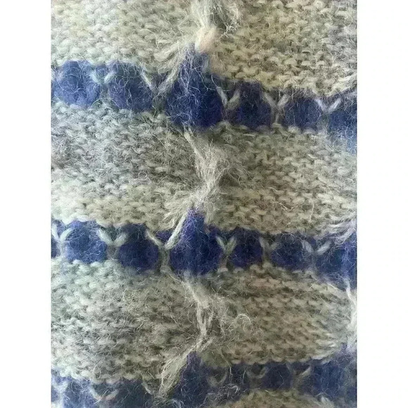Vintage Marlina di Firenze Sweater Italy Italian Cropped Blue White Size M/L - Picture 5 of 5